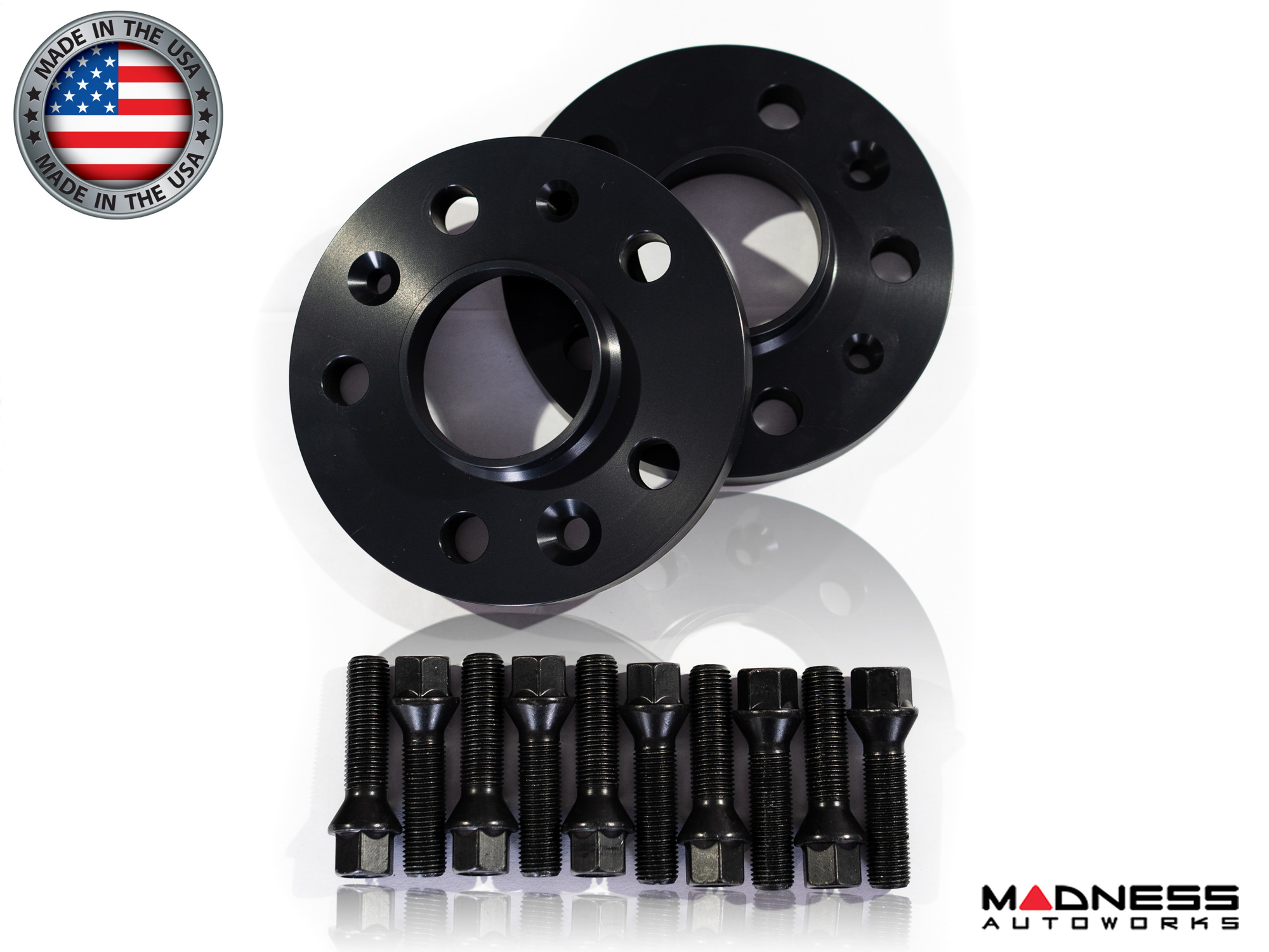 Maserati Grecale Wheel Spacers - MADNESS - 20mm - set of 2 w/ extended bolts